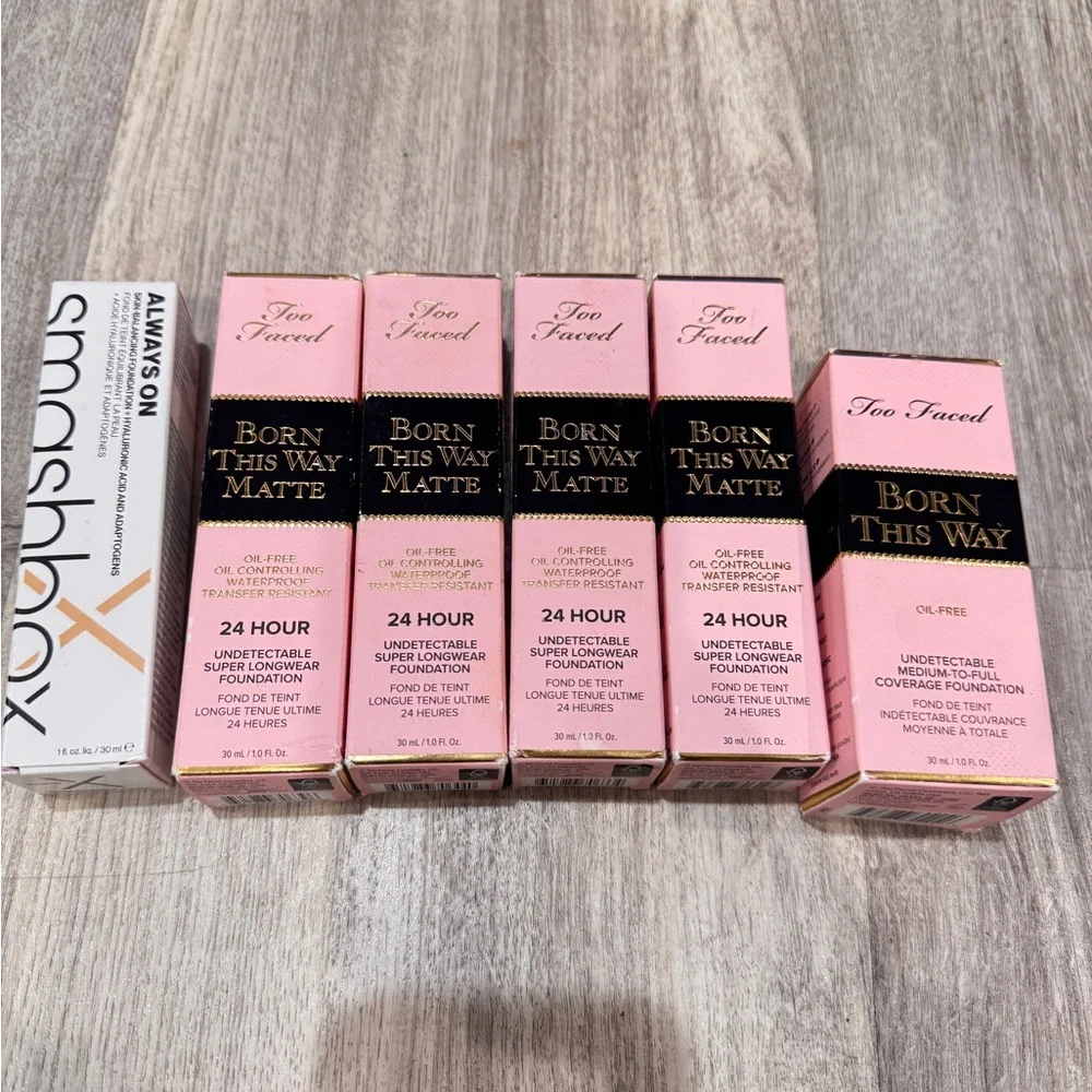 INDIVIDUAL* Too Faced + 24 Hour & Smash box foundation